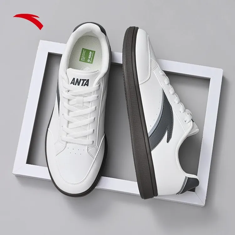 安踏元溯2厚底板鞋男鞋2025新款低帮百搭增高休闲鞋轻便运动鞋