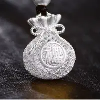 【香港ZHOUFU】高档典藏款重工精雕福袋臻品限定款吊坠-无礼盒