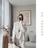 DA·Tender【秋日邂逅针织上衣】秋季气质圆领老钱高级长袖