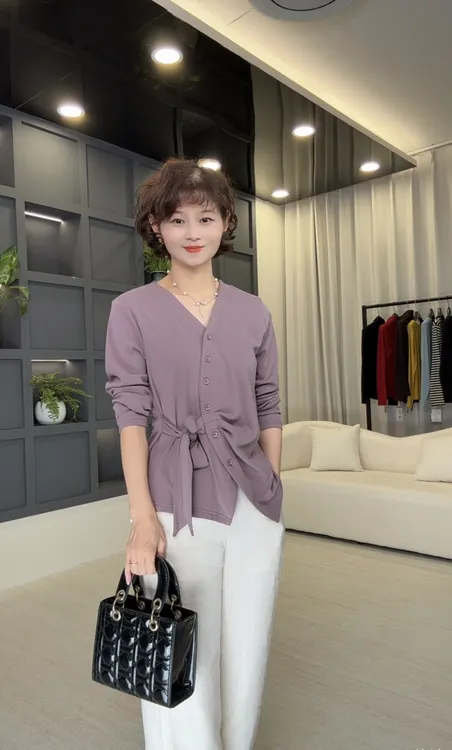 [一雅2502]秋季显瘦气质时尚打底上衣