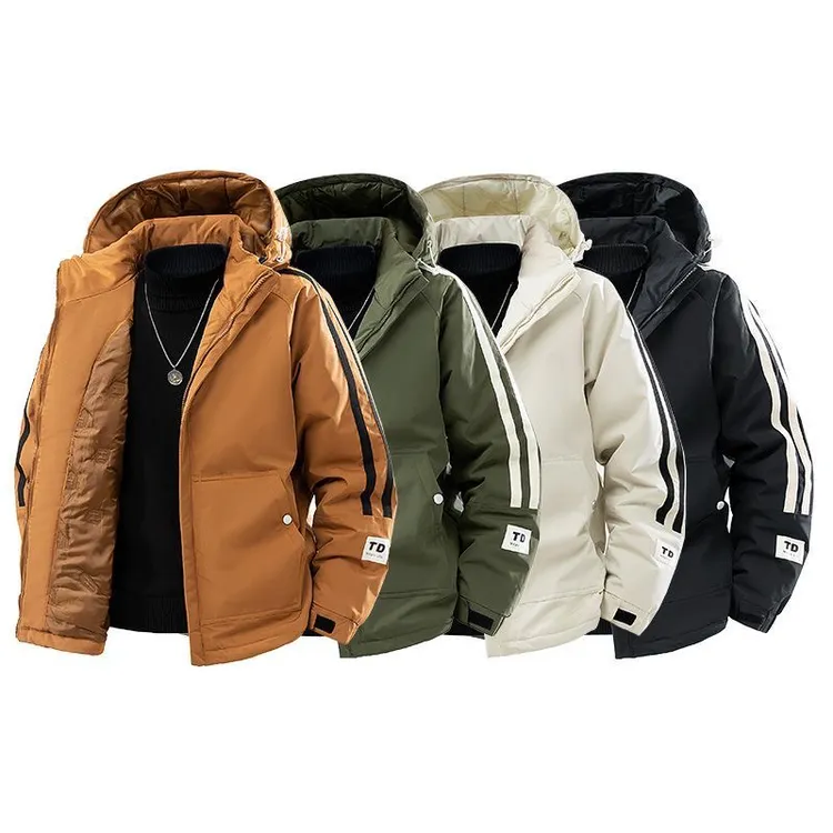 男士冬季新款连帽加厚防风保暖户外加大加肥棉服外套休闲713款