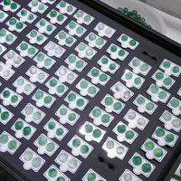 天然A货非洲翠【圆满耳钉】925银8-10mm多样性发其一标签撕毁不退换