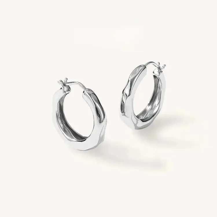 【惊爆价！】明星同款潺流耳圈搭配素圈hoop耳环简约高级时尚耳礼物商品图