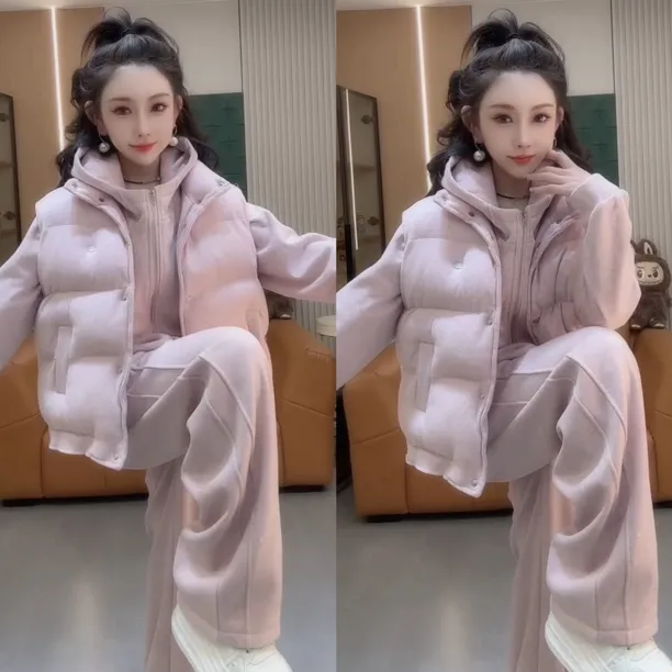 2025秋季新款洋气女宽松显瘦百搭气质高档网红同款时尚马甲三件套