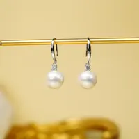 【小北好物】s925银淡水珍珠耳钩约10mm【多样性发一件】2QH15X364