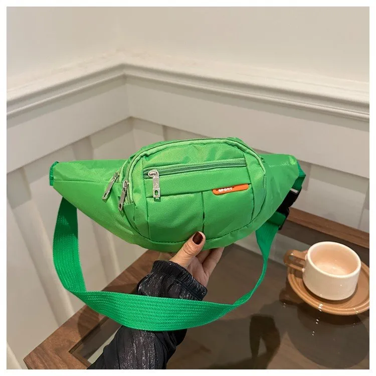 简约休闲小包包质感女士单肩腰包男女多功能大容量防手机袋钱包