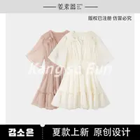 【小铃铛】【桃花夭】气质时尚设计感连衣裙仙女裙GY25XT070313