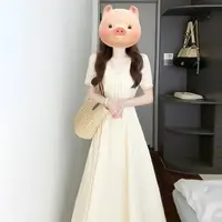 【现货+运贴5米】187白色连衣裙子小个子初夏季穿搭2025新款=长裙女
