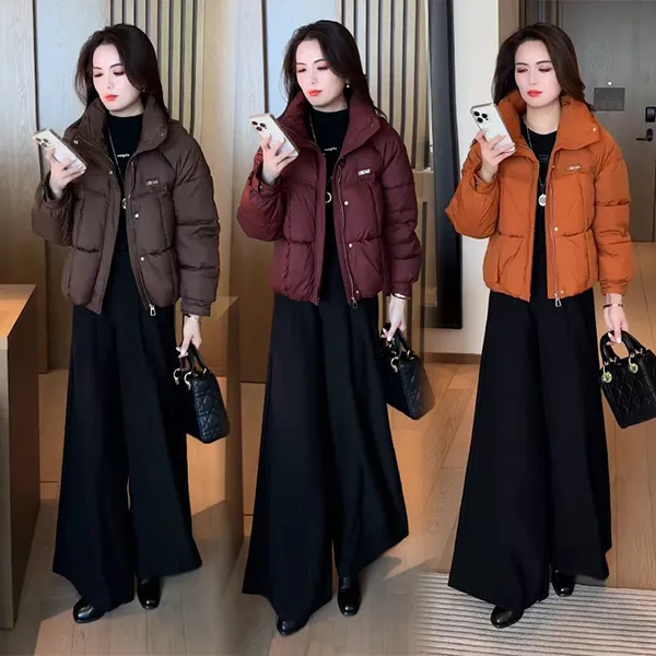 【季颜品牌】冬季新品穿搭面包服气质显瘦休闲时尚宽松外套015