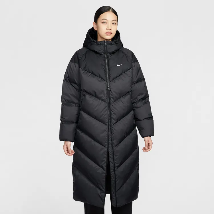 NIKE耐克双旦女子简约时尚运动夹克WPFR PRKA长羽绒服HV5237-010