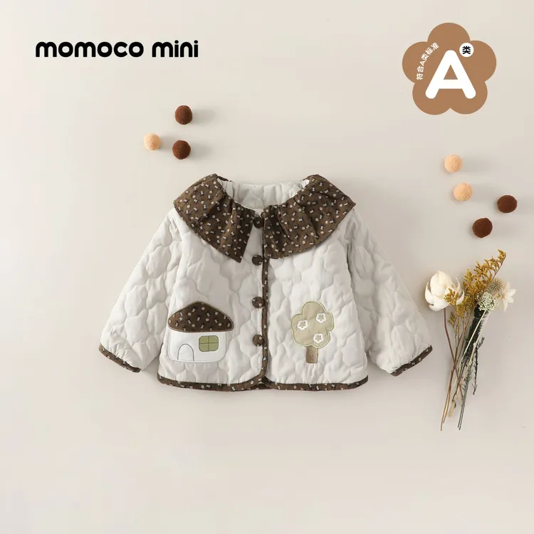 MOMOCOmini冬季婴童休闲田园韩系舒适棉服保暖女宝87810101003