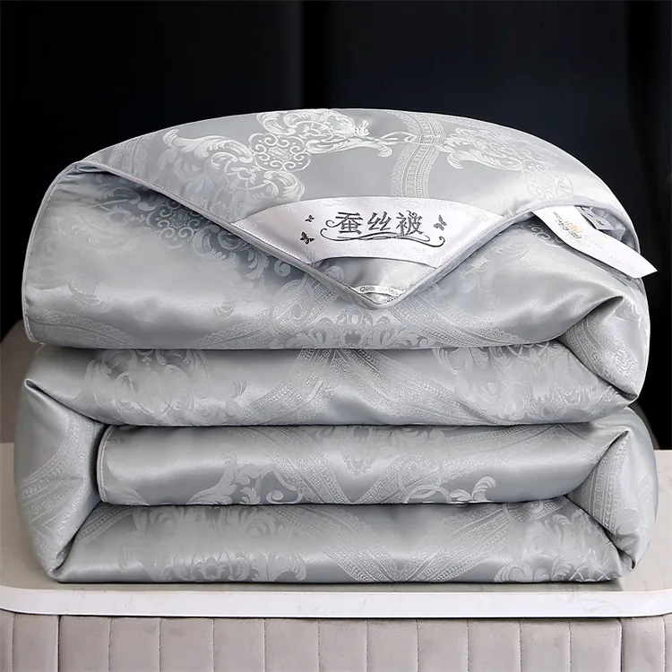 蚕丝被100%桑蚕丝春秋被子母被二合一空调被加厚保暖冬被芯