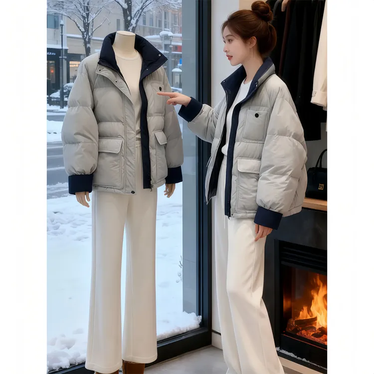 LIKEYOU【甜酷适配】设计感保暖棉服外套女冬季款洋气百搭显瘦棉衣