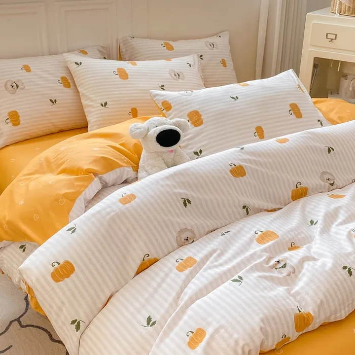 【直播专享】专柜正品100%新疆棉四季款全棉四件套亲肤柔软印花简约