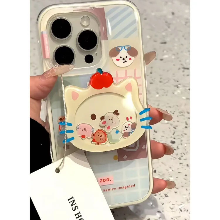 七壳子爱心礼帽熊适用苹果华为vivo小米oppo女款iphone15/16/14