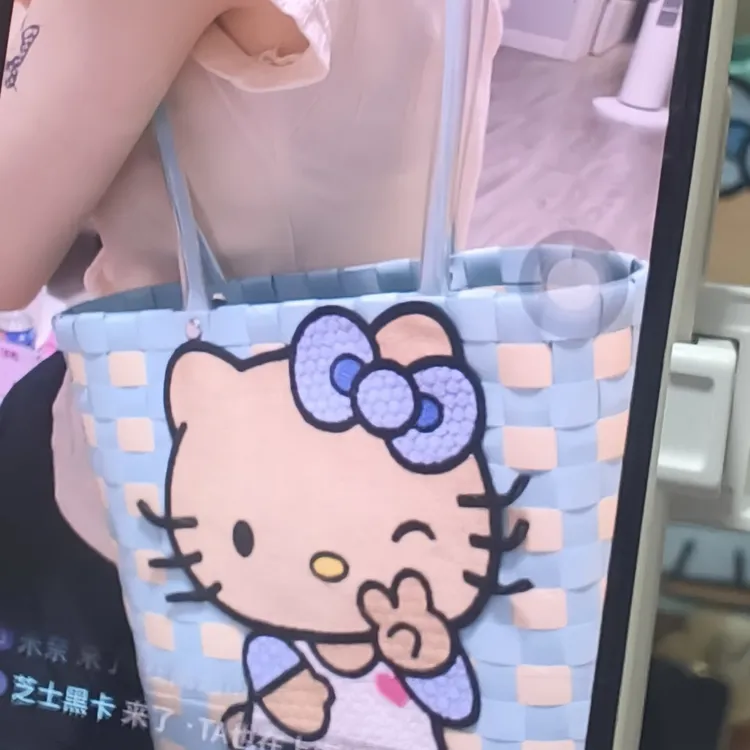 卡通编织包kt薄荷绿