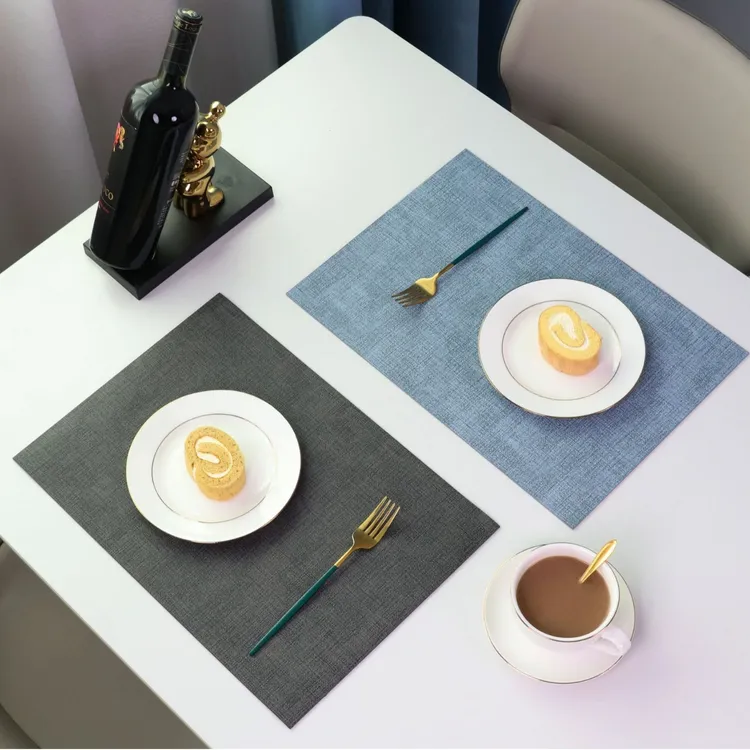 餐垫可水洗桌布茶杯布纹餐桌垫子防烫隔热垫高级感西餐垫杯垫定制