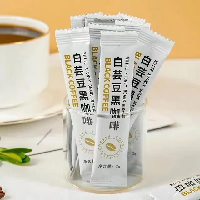 白芸豆黑咖啡00快速溶黑咖啡冷热双泡提神醒脑袋装冲饮冻干饮料