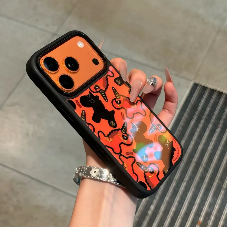 欧克里里双马鎏金适用苹果17/16手机壳华为荣耀oppo小米15/14vivo