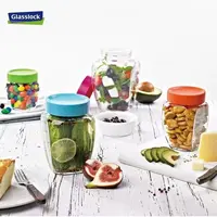 韩国G家密封玻璃罐保鲜罐储物罐500ml绿色 IP536P