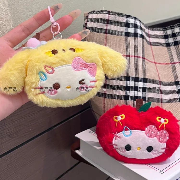 新款创意水果猫咪公仔挂件少女心百搭玩偶挂坠钥匙扣背包挂饰礼物