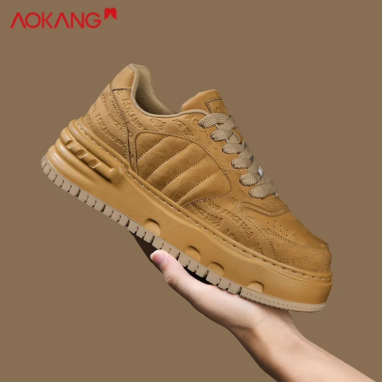 Aokang/奥康2026冬季官方正品户外增高防滑运动休闲板鞋百搭男鞋商品图