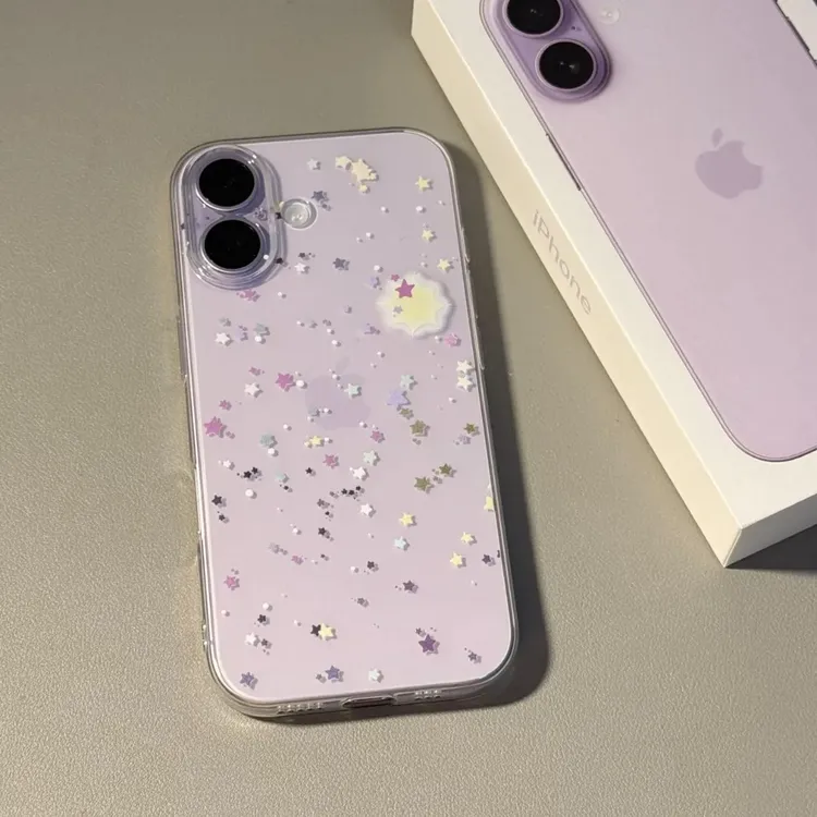 简约星星适用iphone17苹果16手机壳小米OPPO华为VIVO荣耀一加