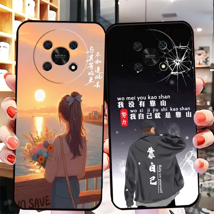 荣耀X30手机壳ANY-AN00个性男硅胶防摔软壳新款网红女耐脏全包边