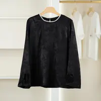 【麦迪尚品•品牌新款】50823184 新中式圆领上衣春季女装专柜撤柜