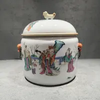 粉彩人物温锅20250111059