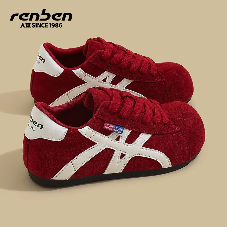 人本体育旗舰店2025新款耐磨秋季德训鞋时尚休闲鞋春运动鞋低帮ol