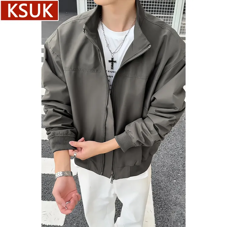 KSUK美式飞行员夹克男高级感痞帅宽松休闲工装外套三防大码冲锋衣