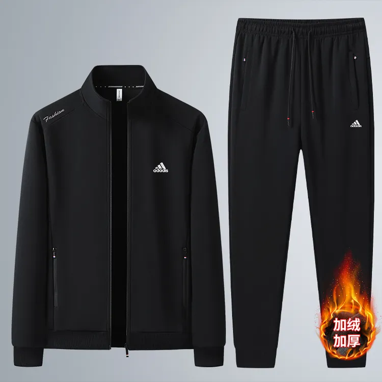 品牌特卖I奥莱正品I加绒休闲运动套装秋冬休闲服外套时尚两件套