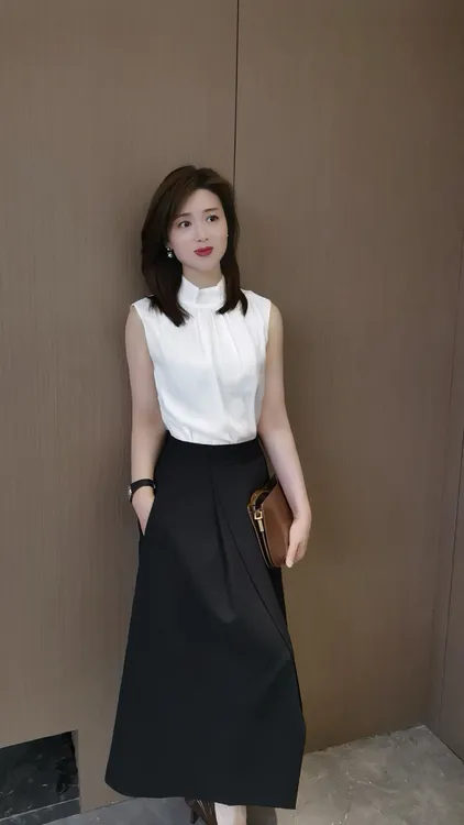 柏澜-D家夏季气质半裙洋气小众收腰设计感法式不规则轻熟显瘦