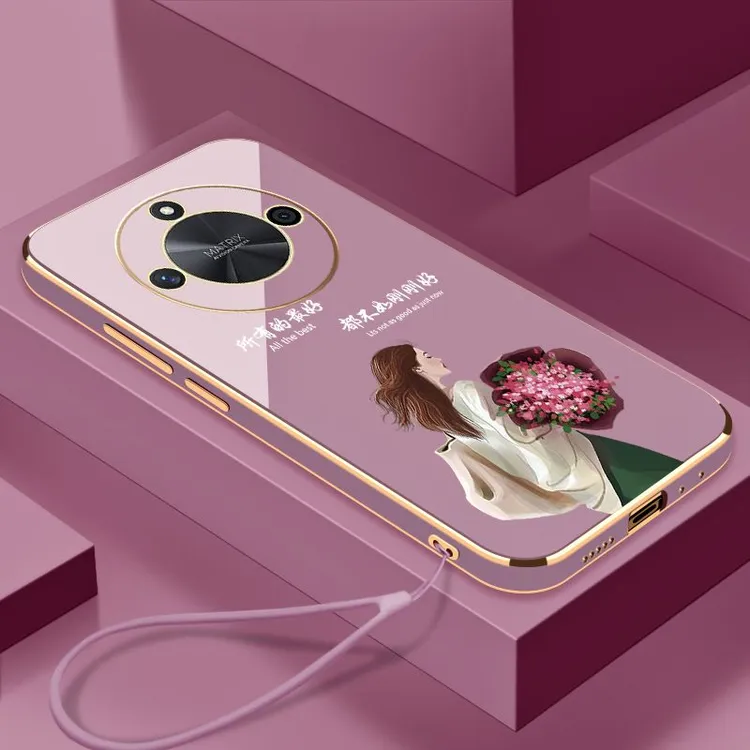 适用于畅享70x手机壳生活是自己的全包镜头硅胶防摔女款电镀软壳.