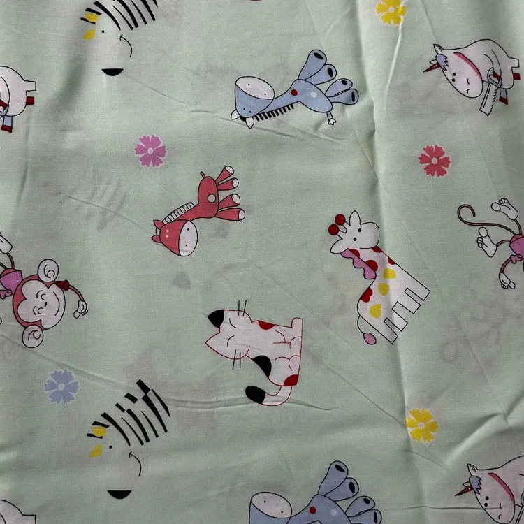 定制人造棉夏季儿童卡通图案面料 手工DIY 薄款网红爆款 2米