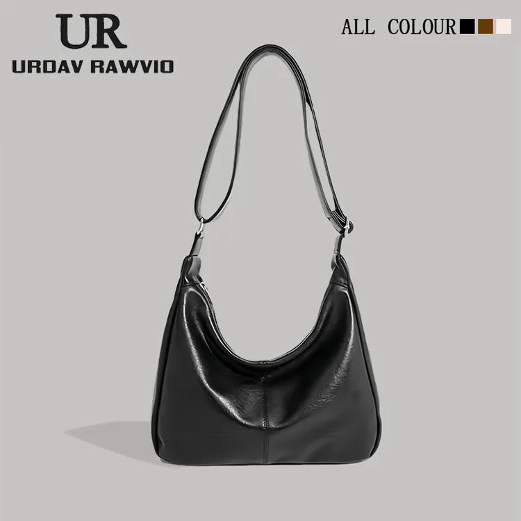 URDAV RAWVIO大容量包包女士2025新款通勤托特包饺子包单肩斜挎包