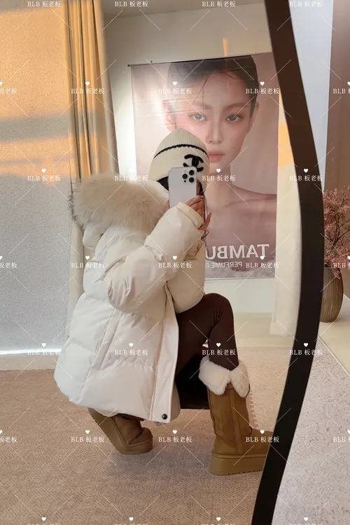 【暖冬白月光】认准正版！90绒！真毛领！质量超好羽绒服！