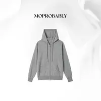 Moprobably贝贝「晨夕」“100绵羊毛”极简风休闲卫衣外套B5349004
