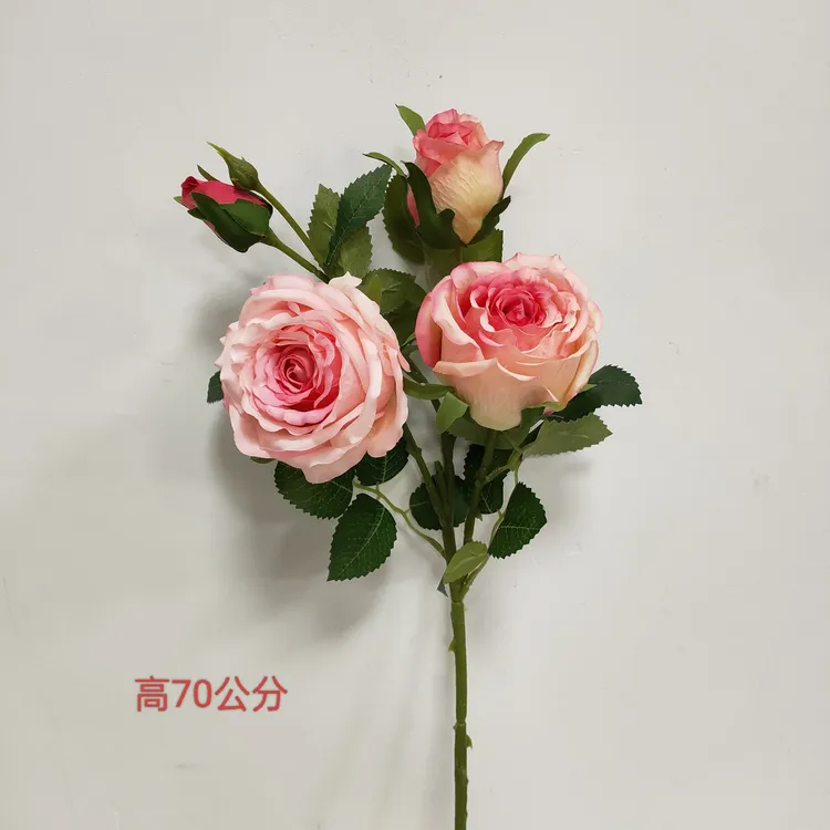 玫瑰花 高端仿真花 家居装饰花艺软装绢花客厅摆设桌面花艺