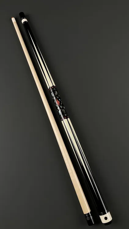 新款福杆定制款粉象花蝴蝶大头杆台球杆