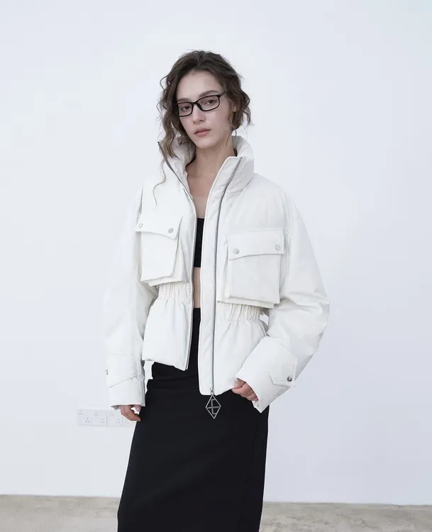 「YJXD」EOEZ | 25AW 秋冬新款理性与不羁高智工装风酷飒鹅绒服女