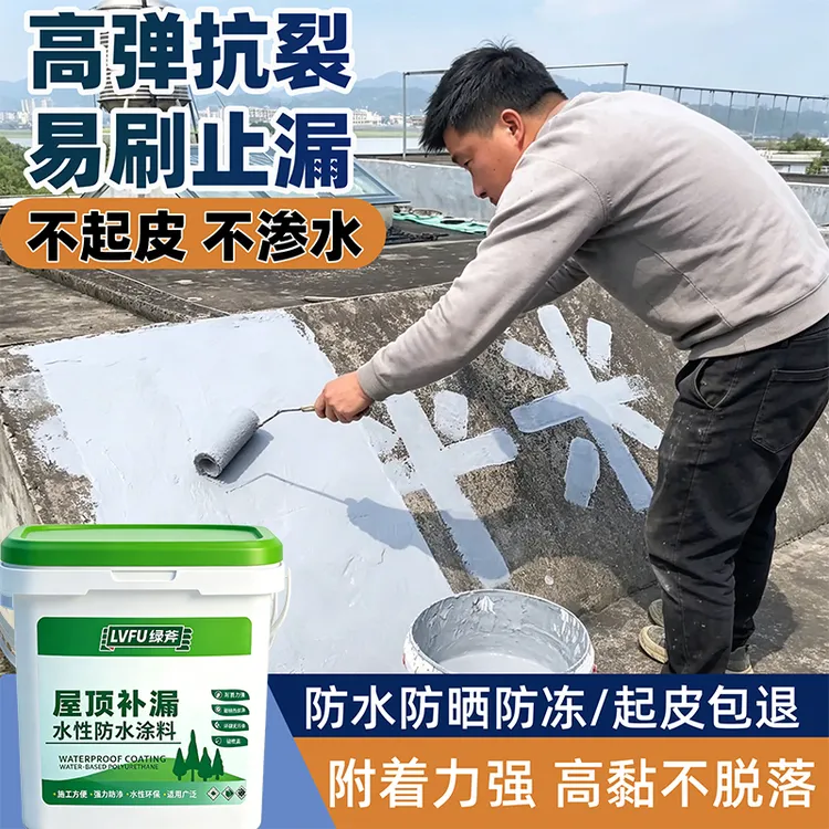 屋顶防水补漏专用涂料楼顶房顶堵漏王外墙裂缝渗水漏水材料防漏胶商品图