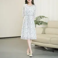 清货不补差价（记忆起点）凉爽透气蚕丝2025扎染显瘦高端连衣裙919