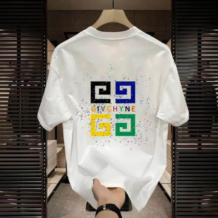 工厂福利重磅精梳棉T恤100%纯棉上衣情侣印花圆领T恤