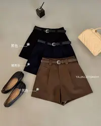 杨杨 2215休闲复古A版显瘦短裤