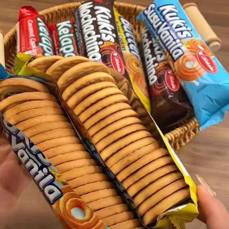 罗达牌曲奇饼干印度尼西亚大包零食休闲四口种味组合60g*4包杰思