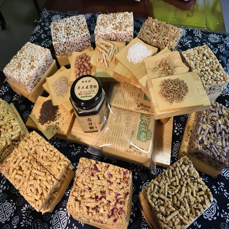 筠连传统麦芽糖米花糖炒米糖