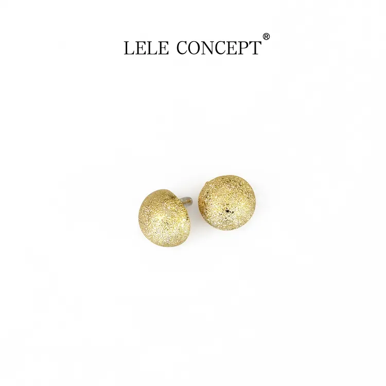 铜合金耳饰 LELE CONCEPT丨都市时尚极简风圆形耳钉UL25S0070W