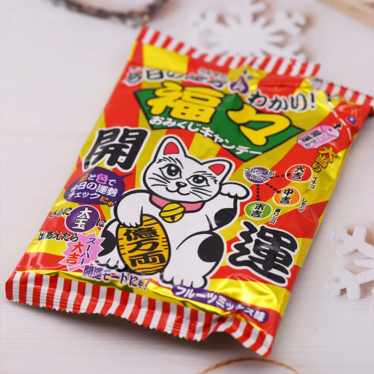 日本进口八尾招财猫食玩夹心变色糖果网红糖果硬糖硬喜糖日本糖